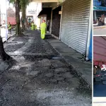 Trabajos se ejecutan en el tramo entre Valdivia y Colón, donde se reemplaza la superficie dañada para mejorar la circulación peatonal., Nicolás Maureira | La Tribuna