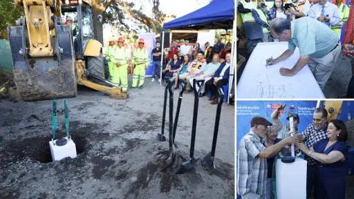 Con ceremonia de primera piedra parten obras del Servicio Sanitario Rural El Huertón en Los Ángeles