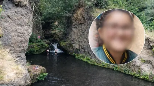 Niña de 12 años lucha por su vida tras caer desde cascada en Balneario de Yumbel