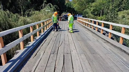 Solicitan reparación definitiva del puente Huépil en Tucapel tras arreglo provisorio