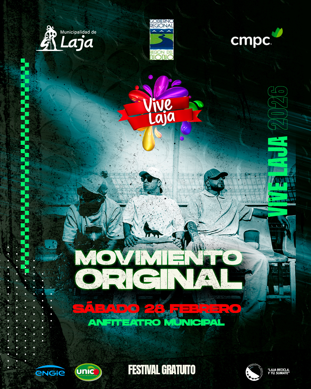 Movimiento Original Vive Laja 2026. / Municipalidad de Laja 2026
