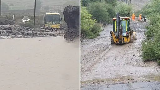 Lluvias provocaron desprendimientos, aluvión e inundaciones en Alto Biobío