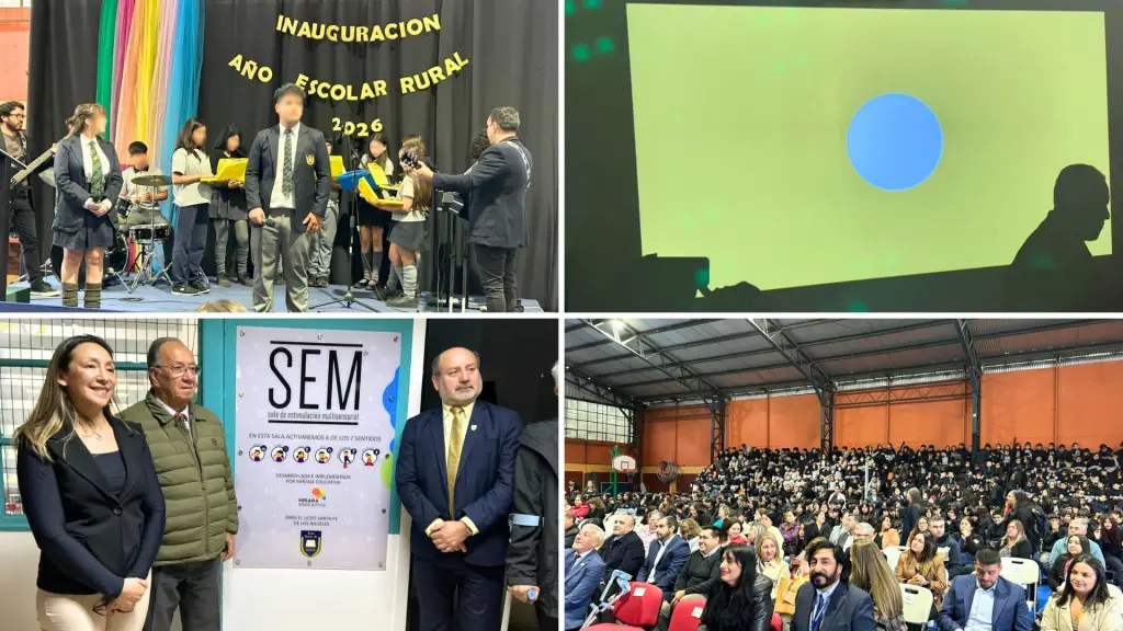 Autoridades comunales y comunidad educativa participaron en la ceremonia realizada en el establecimiento, donde además se presentó el nuevo espacio destinado a la estimulación sensorial., Nicolás Maureira | La Tribuna
