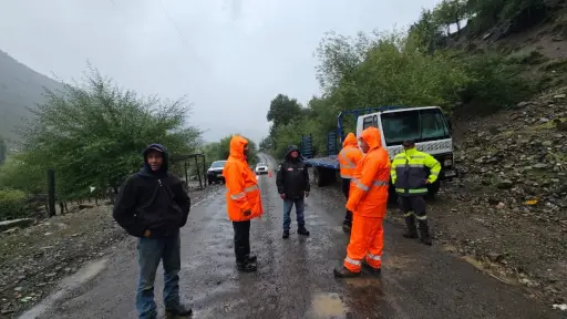 Alto Biobío registra aluviones, cortes de ruta y crecida de esteros tras sistema frontal