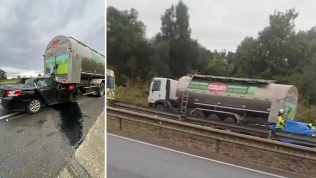 Producto de la fuerza del impacto, ambos ocupantes del vehículo menor perdieron la vida en el lugar., noticiaslosrios.cl