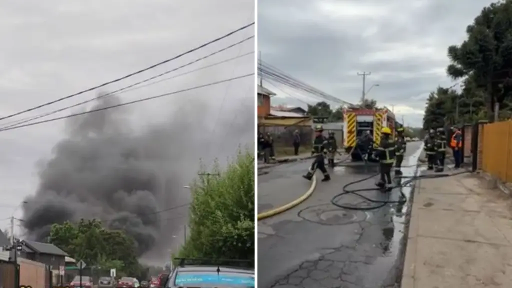Incendio de gran magnitud dejó una casa completamente calcinada en Nacimiento, cedida