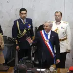 La ceremonia en el Congreso Nacional marcó el término del gobierno de Gabriel Boric y el inicio del periodo presidencial encabezado por José Antonio Kast., EFE/Adriana Thomasa