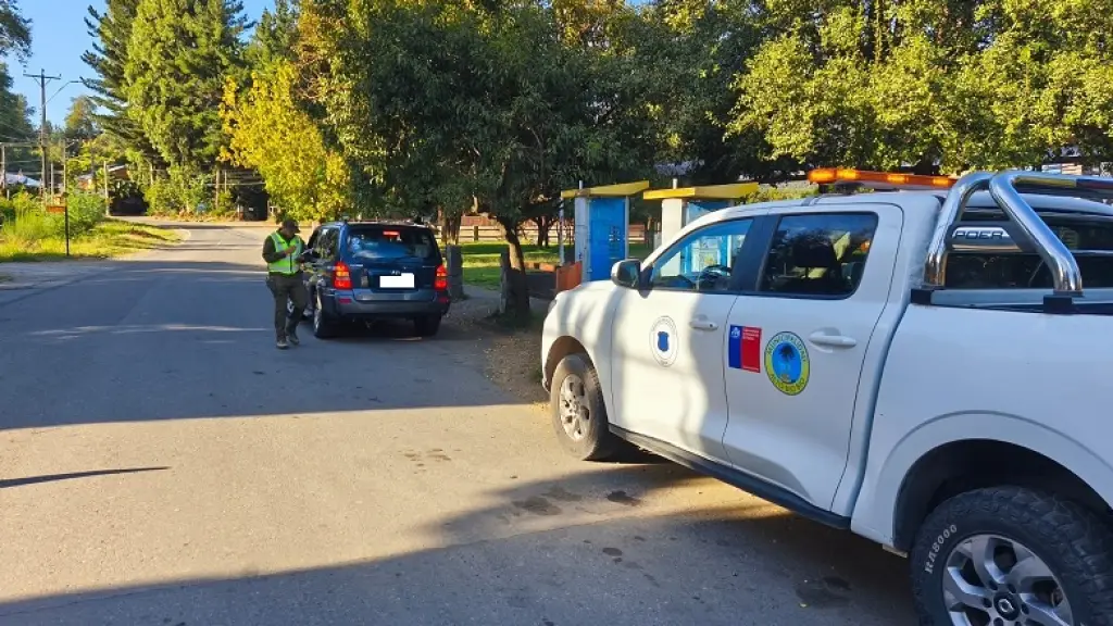 En Alto Biobio se realizó una fiscalización vehicular utilizando pistola medidora de velocidad, Municipalidad de Alto Biobío