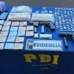 Droga, armas y dinero en efectivo fueron incautados por la PDI, Ministerio Público