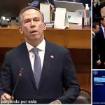 El diputado gremialista Jorge Alessandri obtuvo 78 votos en la elección realizada durante la sesión de instalación de la Cámara., Capturas