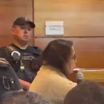 En plena formalización, abogada acusada de delitos en la justicia descarta lazos con el narco, Captura de video Poder Judicial 