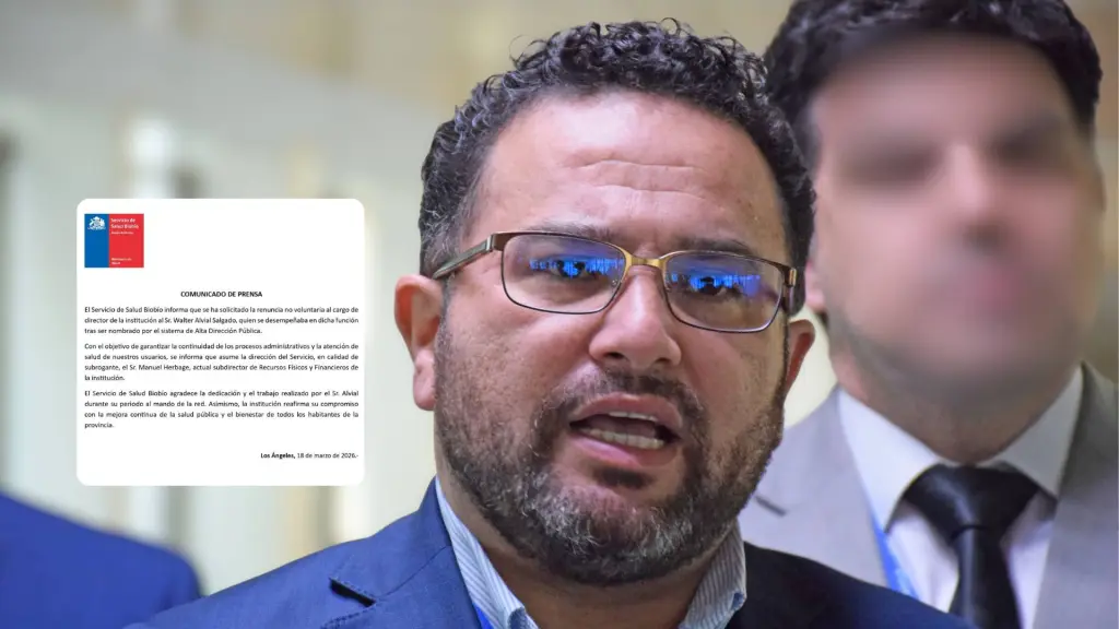 Walter Alvial Salgado dejó la dirección del Servicio de Salud Biobío tras solicitud de renuncia no voluntaria informada por la institución., La Tribuna