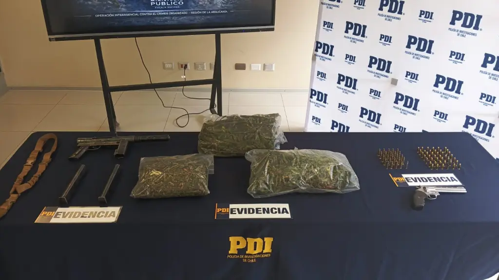 Droga incautada por la PDI, PDI Araucanía