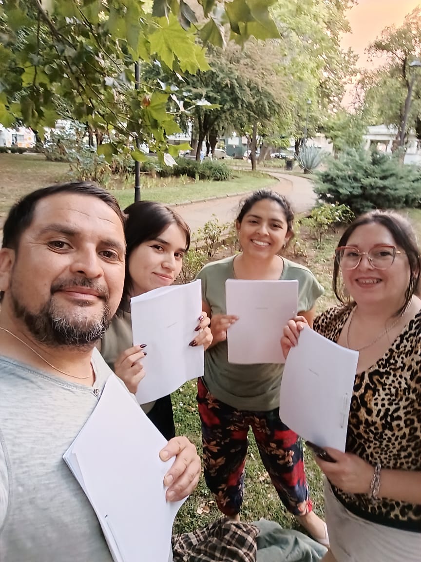 Marcelo Pinilla, Ingrid, Maricela y Miriam. / Cedida