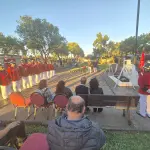 La ceremonia de conmemoración se realizó en la plazoleta Pedro Godoy Pardo, ubicada en calle Galvarino, donde se recordó al primer mártir del Cuerpo de Bombe, Cuerpo de Bomberos de Los Ángeles