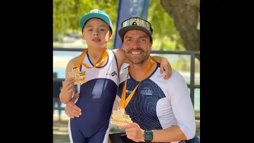 Hijo, padre, abuelo: el deporte que une a tres generaciones en Los Ángeles