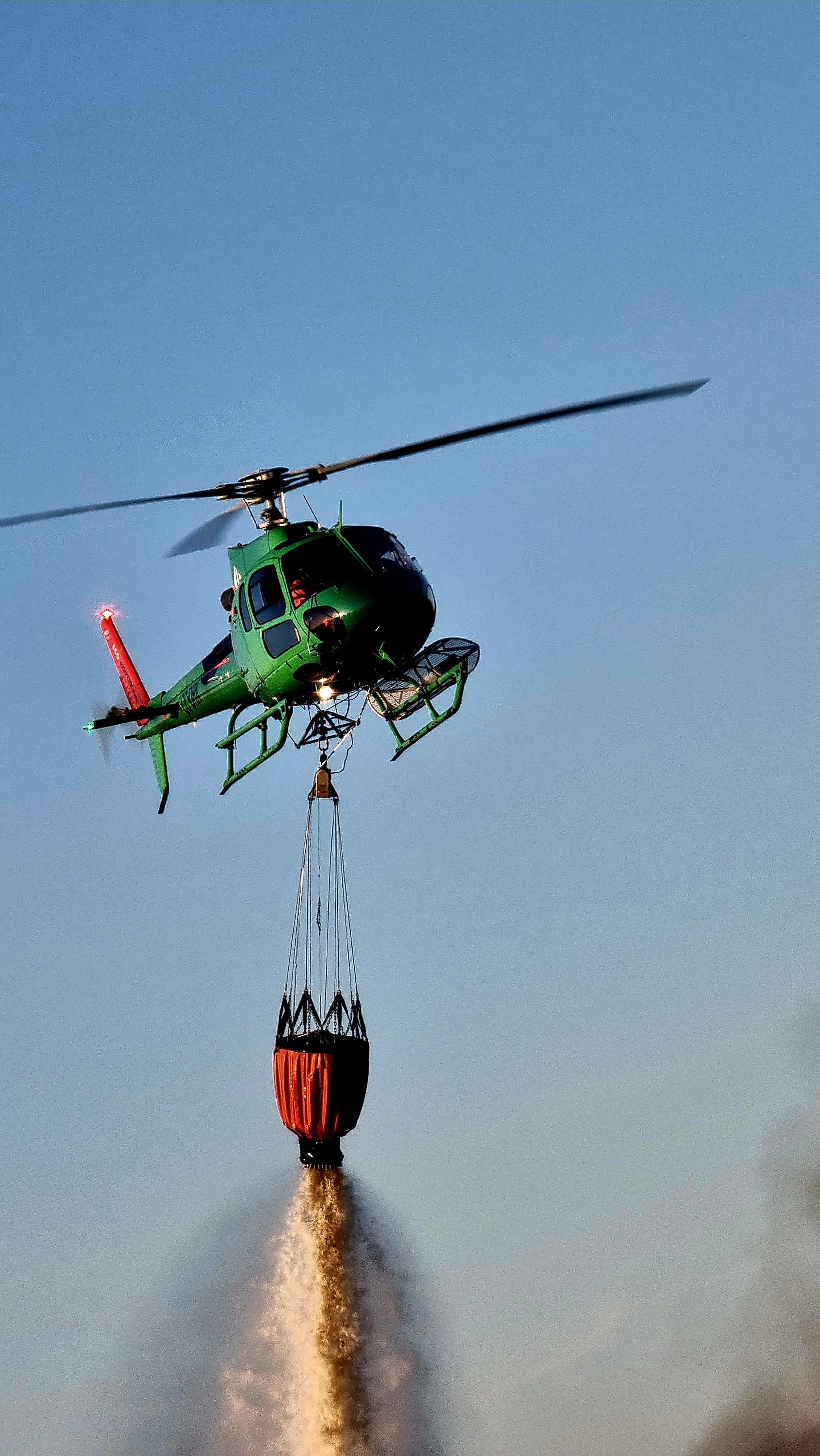 Helicóptero en emergencia. / Ecocopter