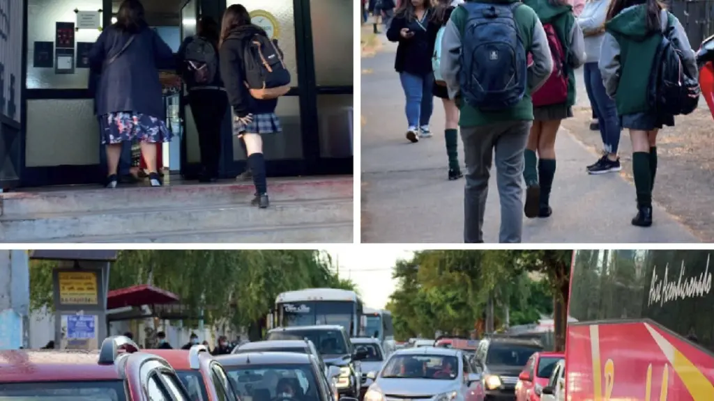 La congestión vehicular a primera hora de este miércoles marcó el inicio de clases en todos los establecimientos educacionales., Diario La Tribuna