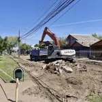 Los trabajos consideran la reposición de la calzada en el tramo comprendido entre calle Marconi y pasaje Queulat., Municipalidad de Los Ángeles