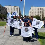 Marcha de Enfermeras y Enfermeros a La Moneda por su rechazo a la modificación del artículo 114 A del Código Sanitario., Cedida