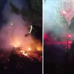 Controlan incendio forestal tras seis horas de trabajo en Los Ángeles, Brigada de Saltos del Laja