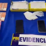 Droga, dinero en efectivo y diversas especies fueron incautadas en el operativo, PDI Araucanía