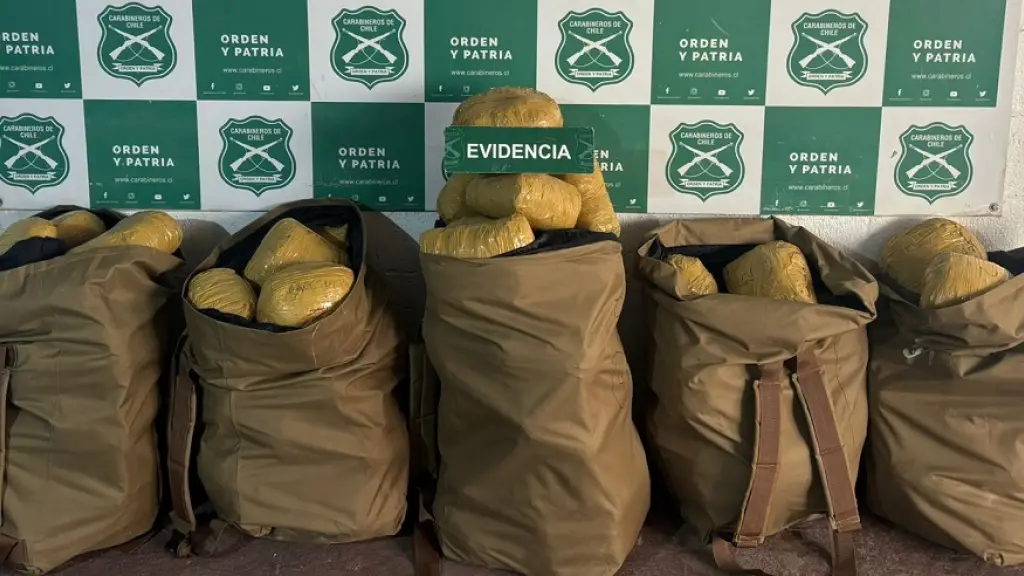 Droga incautada por el O.S.7 de Calama, Ministerio Público