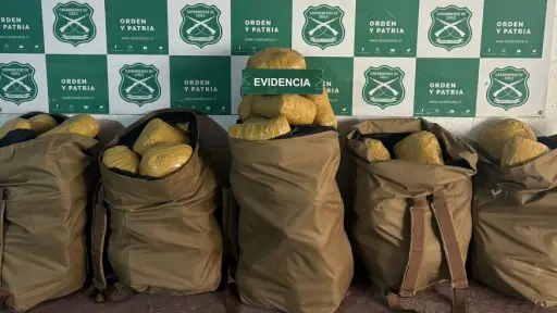 Sorprenden a extranjero que transportaba más de 88 kilos de marihuana en Calama