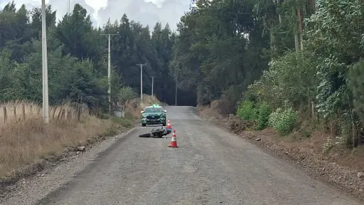 Conductor fallece tras caer de su motocicleta en Quilleco