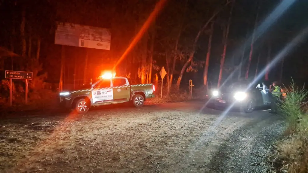 Fiscalizaciones a conductores en sectores de Palmilla y Choroico, en Nacimiento., Cedida