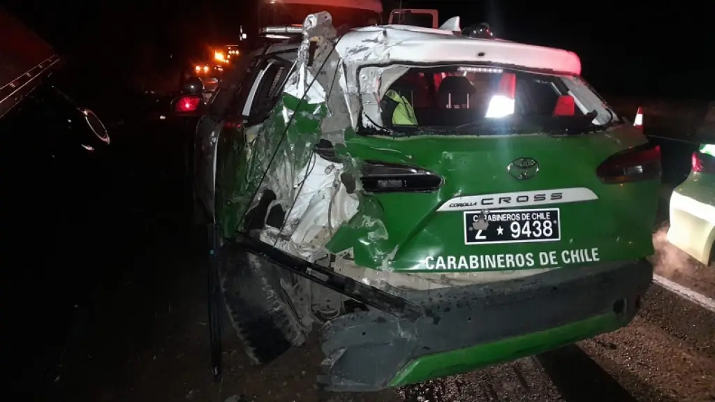 Fue detenido el conductor de un camión que atropelló a tres carabineros este lunes en Collipulli , Cedida