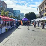 La jornada reunió módulos de orientación institucional y stands de iniciativas productivas lideradas por mujeres., Delegación Presidencial Provincial Biobío