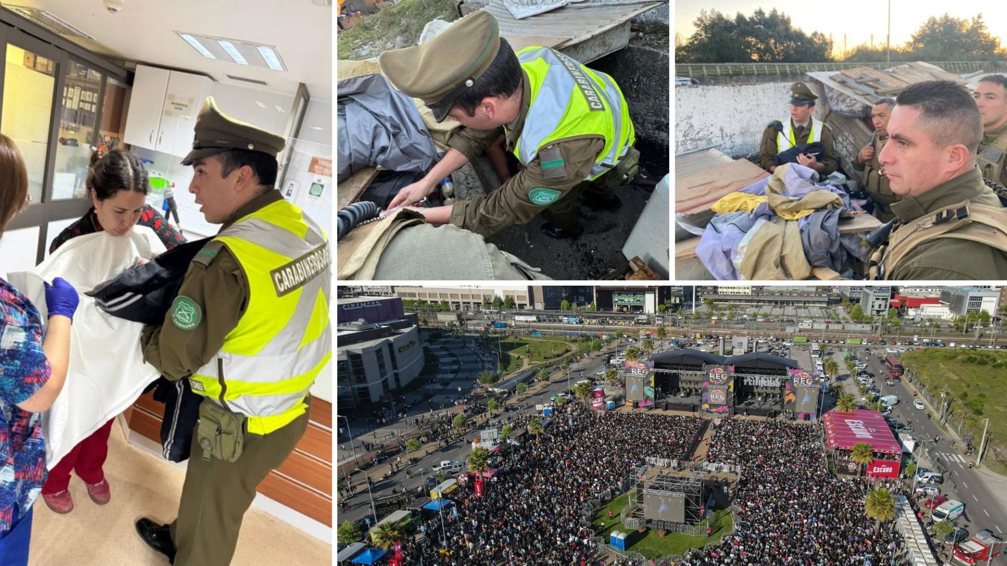 Mujer dio a luz a pocos metros del Festival Rec en Concepción