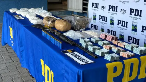 Desarticulan red de tráfico de drogas en Hualpén: incautan 15 kilos y detienen a dos personas