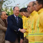 Delegado presidencial Juan Pablo Mellado visitó base Duqueco junto al director regional de CONAF, Álvaro González, para constatar en terreno el despliegue operativo durante todo el año. , DPP Biobío