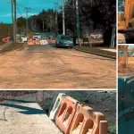 Trabajos en el puente El Bolsón continúan en el sector norponiente de Los Ángeles, en el acceso a calle Don Víctor, punto de conexión con el Colegio Teresiano que mantiene desvíos activos., Municipalidad de Los Ángeles