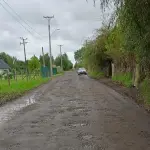 Vecinos de Campo Alegre en Los Ángeles reclaman por el pésimo estado del camino , Cedida