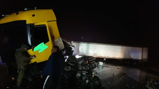 Cuesta Esperanza vuelve a ser escenario de grave accidente de camión en la Ruta 5 Sur