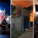 Incendio destruye dos bodegas comerciales en sector La Vega de Los Ángeles, Radar Biobío