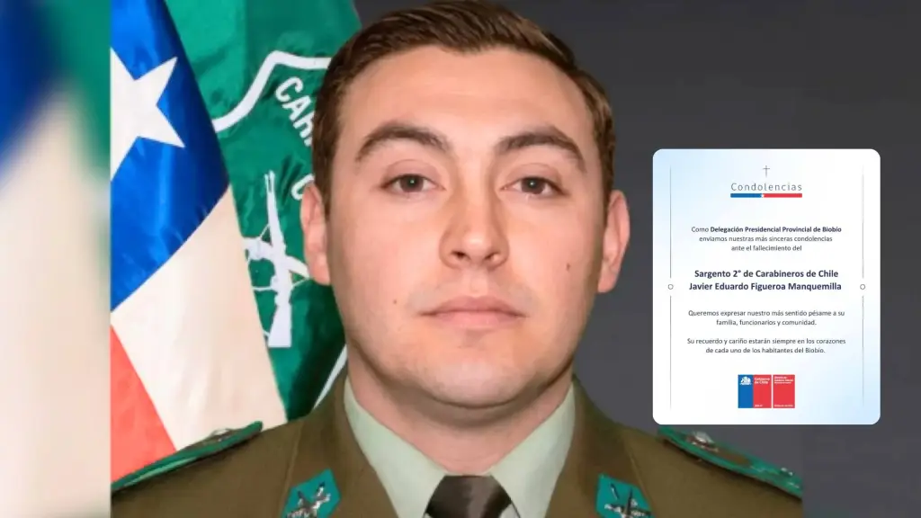 La Delegación Presidencial de Biobío difundió el mensaje tras el fallecimiento del funcionario policial., La Tribuna