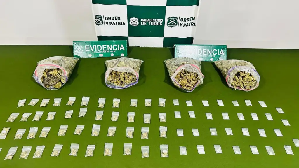 O.S.7 de Carabineros de Los Ángeles desarticula red de tráfico de drogas. Hubo 6 detenidos, Cedida