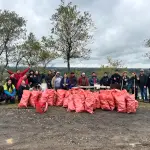 Éxito en Negrete: comunidad limpió el histórico Cerro Marimán pese a la lluvia, Cedida