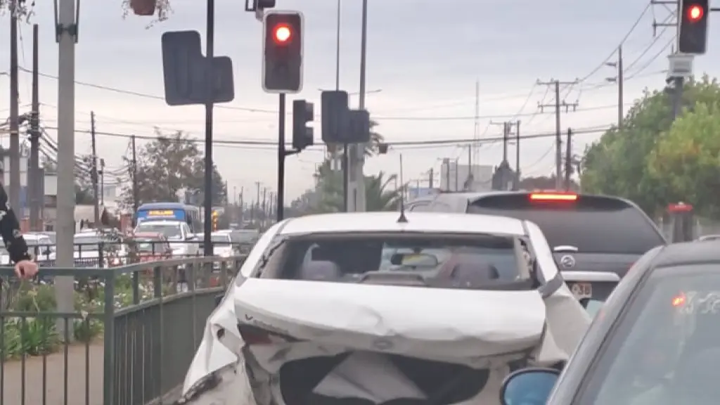 Accdente por alcance en Sor Vicenta, cedida Auditor Radio San Cristóbal