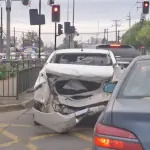Accdente por alcance en Sor Vicenta, cedida Auditor Radio San Cristóbal