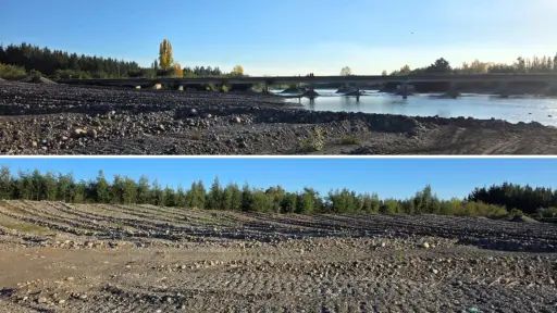 Revisan obras de contención en Puente Calderones entre Santa Bárbara y Los Ángeles