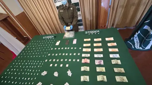 Desarticulan foco de microtráfico en Los Ángeles: hay cerca de 4 mil dosis de droga incautadas