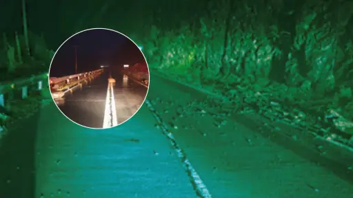 Caída de rocas obliga a extremar precaución en ruta hacia el puente Queuco en Alto Biobío