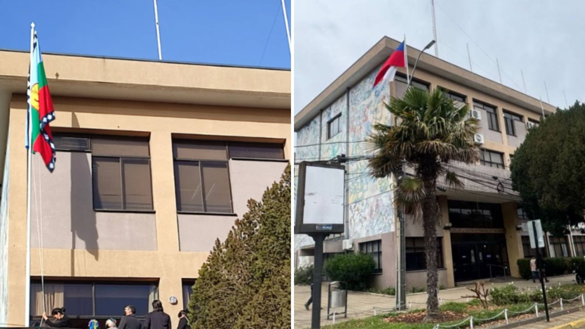 Retiran bandera mapuche desde Delegación Presidencial Provincial del Biobío