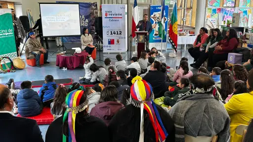 Cuentos en mapuzungun y español impulsan la prevención temprana en escolares de Cabrero