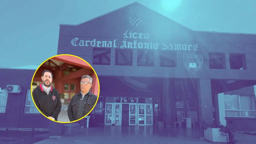 Director del Liceo Cardenal Antonio Samoré coordinó medidas internas tras la alerta, mientras autoridades municipales se trasladaron al recinto para conocer los antecedentes y acciones adoptadas., Municipalidad de Santa Bárbara